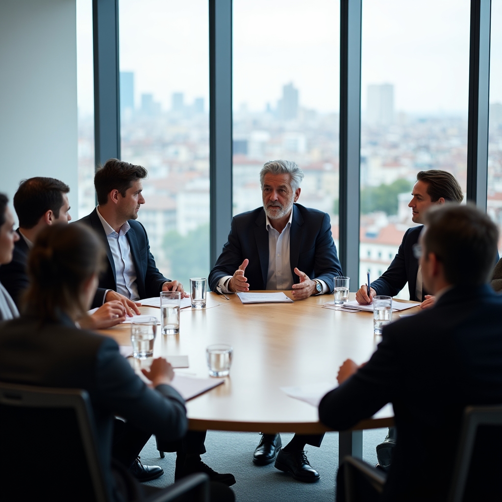 Cooperative members in a governance meeting